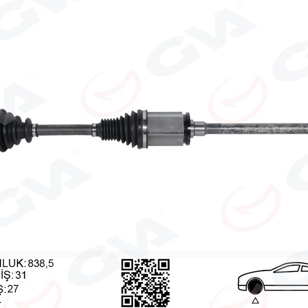 735027879 AKS KOMPLE SAĞ LALELİ FIAT LINEA-PUNTO EVO 1.6 MJT-ALFA MITO 1.4 Euro5 09 50515474-55214684