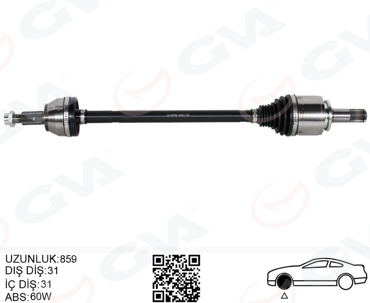 980931228 KOMPLE AKS ÖN SOL RANGE ROVER 3 VOGUE L322 02 12 620MM IED000072-IED500030-TDB000510-IED50