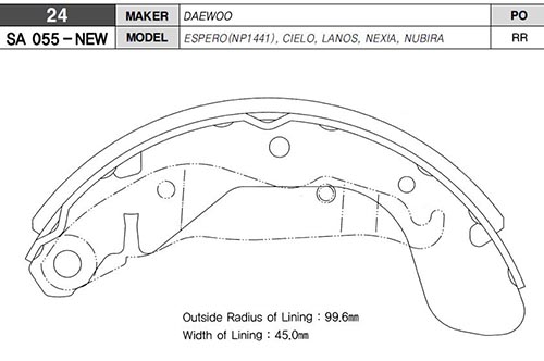 165854668 ÖN BALATA A6 2.7T QUATTRO 97-05 ARKA BALATA DİSK SSANGYONG MUSSO 95 KORANDO 02 4841305000-48413050A0-WVA23242