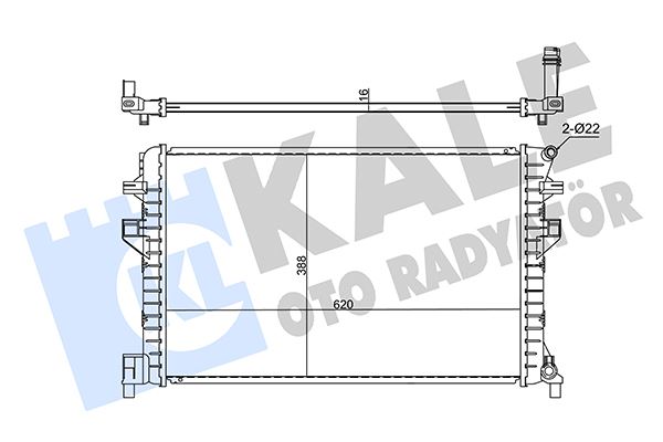 568358051 RADYATÖR CADDY III-GOLF V-PASSAT-A3-ALTEA-TOLEDO III-OCTAVIA 1.9TDI AC KLİMASIZ MEK BRAZ 650x388x22 1K0121253AA-1K0121253H-1K0121253BB