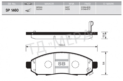 283473977 ÖN BALATA A6 2.7T QUATTRO 97-05 ARKA BALATA DİSK SSANGYONG MUSSO 95 KORANDO 02 4841305000-48413050A0-WVA23242