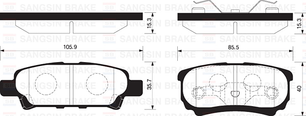 585750819 ÖN BALATA A6 2.7T QUATTRO 97-05 ARKA BALATA DİSK SSANGYONG MUSSO 95 KORANDO 02 4841305000-48413050A0-WVA23242